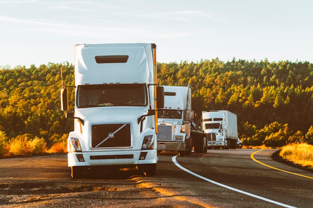 trucks on service